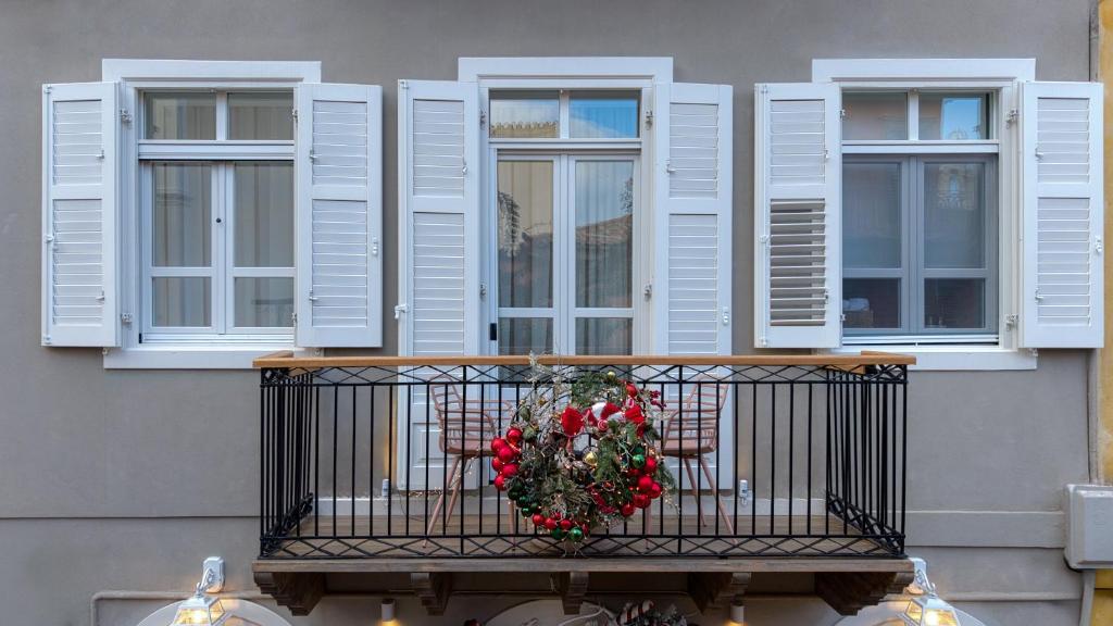 Ban công/sân hiên tại Nalia Suites