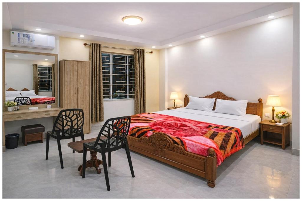 Giường trong phòng chung tại Hotel G- Arati Residency Near Sea Beach - Railway Station Digha - Parking- Lift and Restaurant Facilities Fully Air Conditioning Premium Hotel- Best Premium Hotel