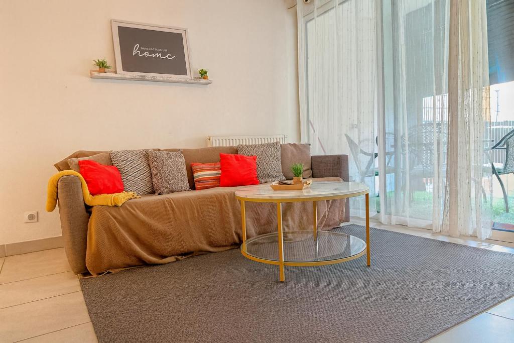 Khu vực ghế ngồi tại Super appartement avec piscine