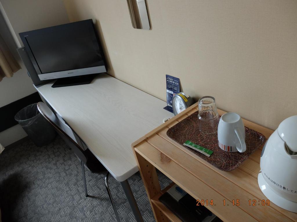 TV a/nebo společenská místnost v ubytování Hotel Crown Hills Katsuta Omotechoten