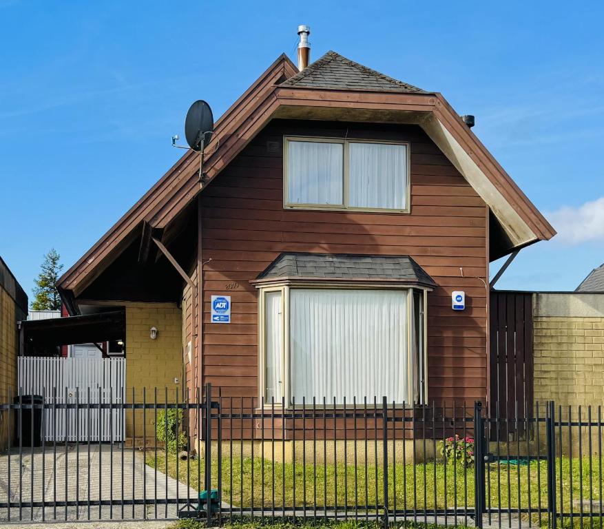 Bygningen som feriehuset ligger i