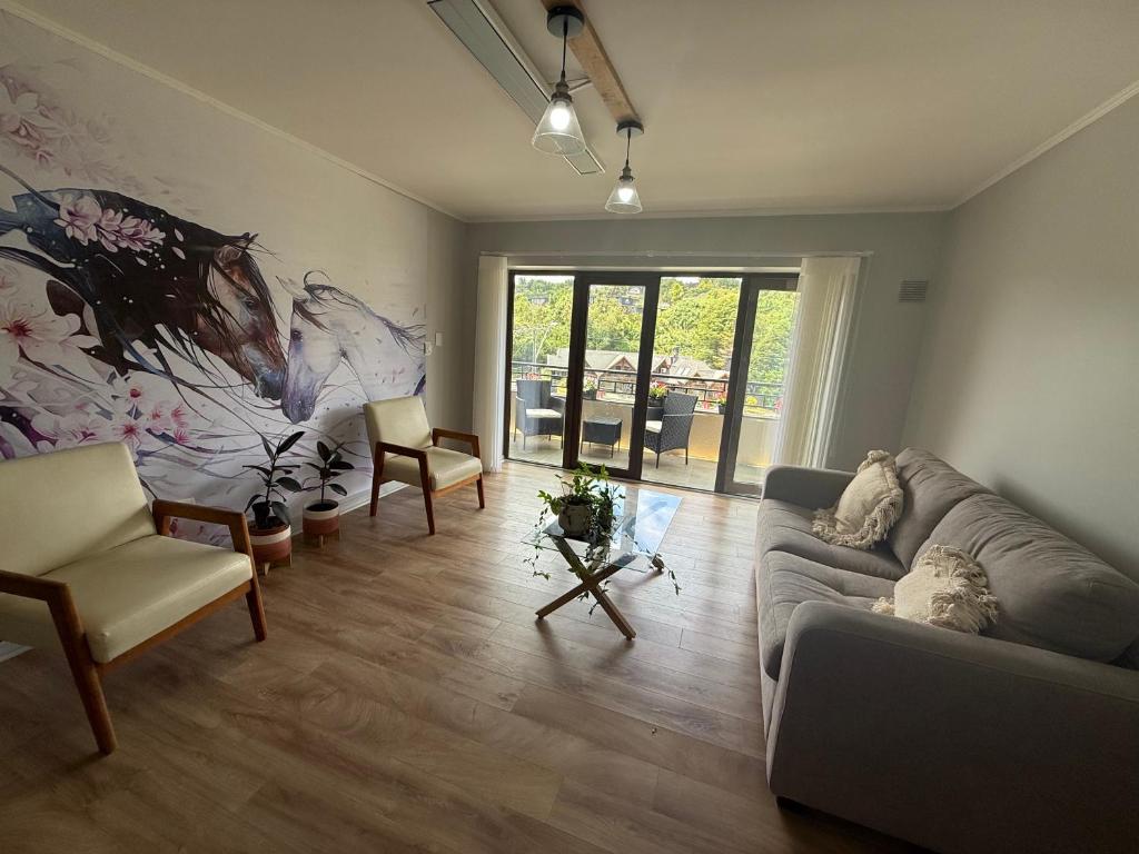 Posezení v ubytování La Marina 19 Edificio Los Coigües