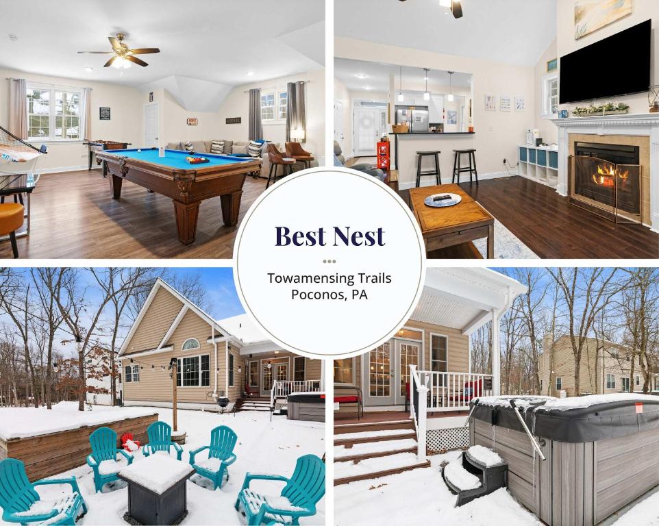 Et tv og/eller underholdning på Hot Tub Game Room Spacious Close to Skiing