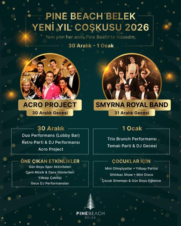 贝莱克Pine Beach Belek的一张关于松树滩贝林格活动的传单