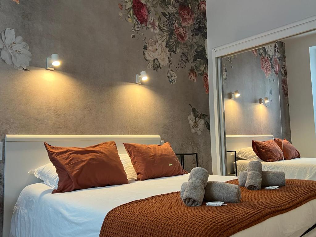 Postel nebo postele na pokoji v ubytování Le Laurencin Sens - Le Peachy - Cœur de ville