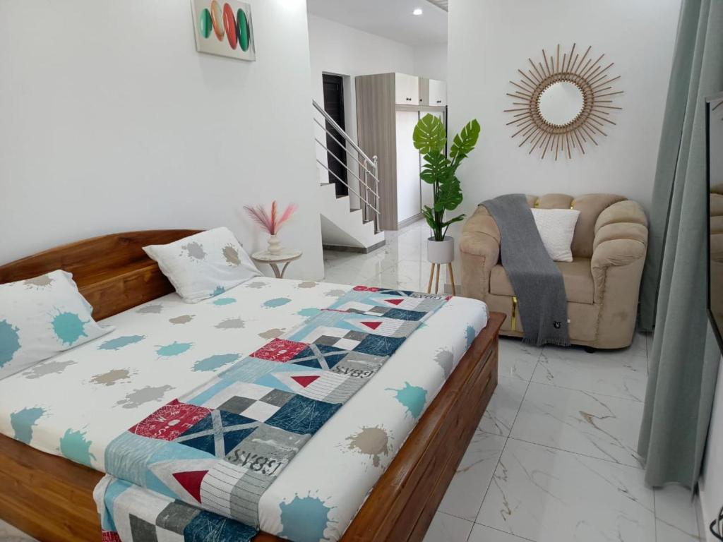 Llit o llits en una habitació de L'Îlot tranquille