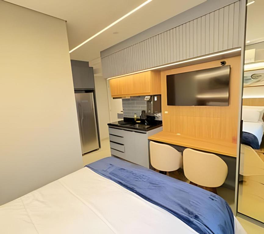 Kuchyň nebo kuchyňský kout v ubytování Studio Confort Proximo Allianz