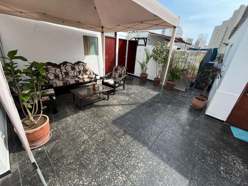 Balkón nebo terasa v ubytování Harmony Inn Miraflores