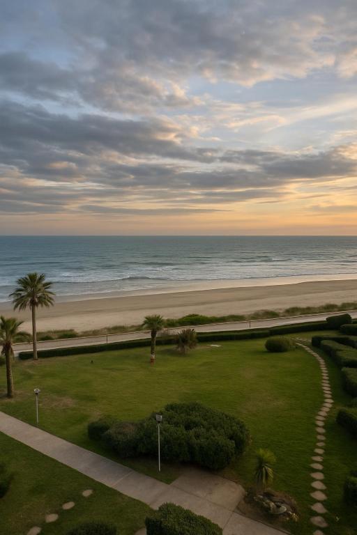 Vue Azur - terrasse parking direct beach access