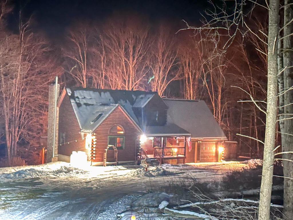 Bygningen som feriehuset ligger i