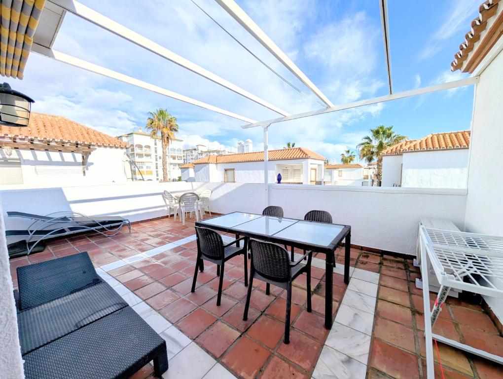 شرفة أو تراس في Laguna Beach 15 Primera linea de Playa