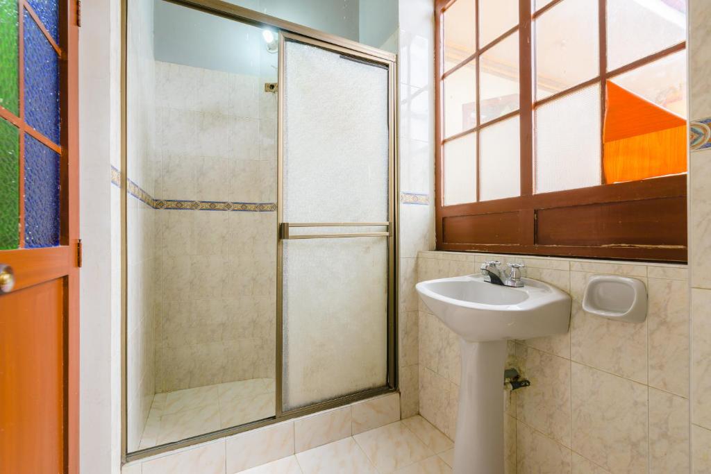 Koupelna v ubytování Casa del Sol