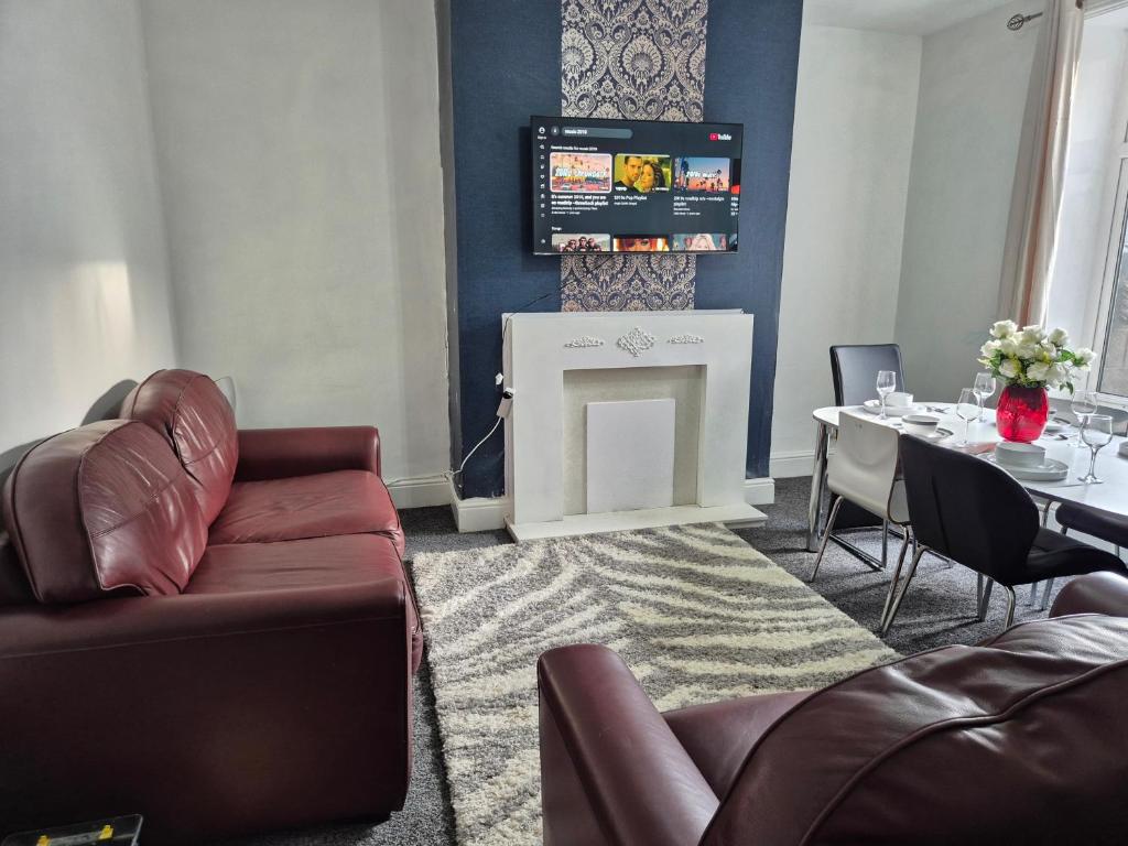 Khu vực ghế ngồi tại Peaceful Home in Hermitage Street Rishton