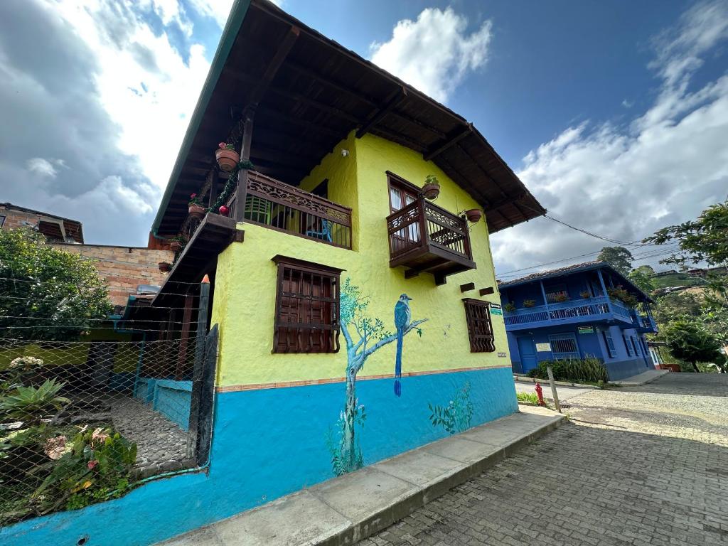 Bygningen som feriehuset ligger i