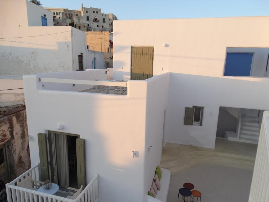 Balkón nebo terasa v ubytování Naxos Oceamo