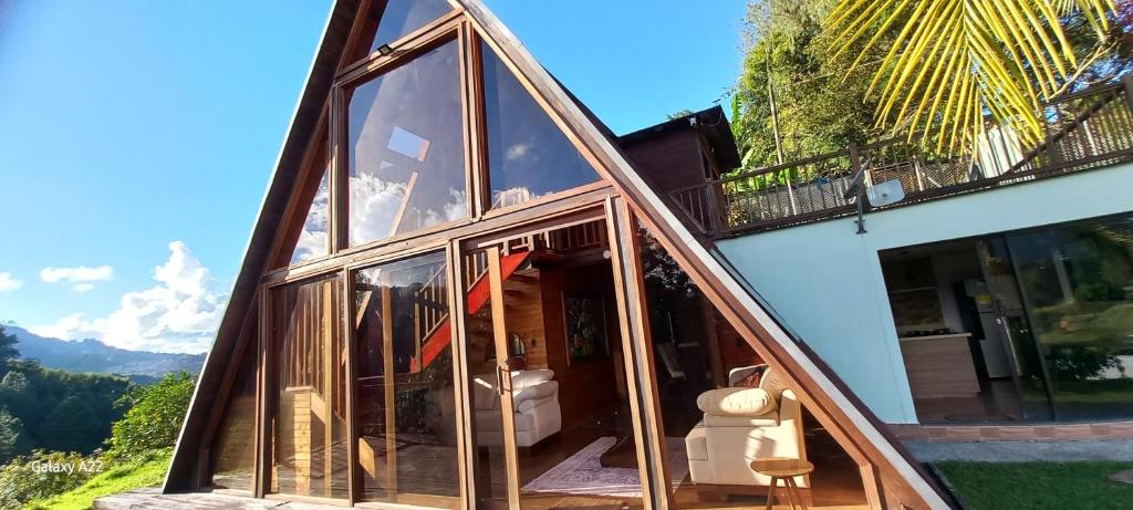 Bygningen som feriehuset ligger i