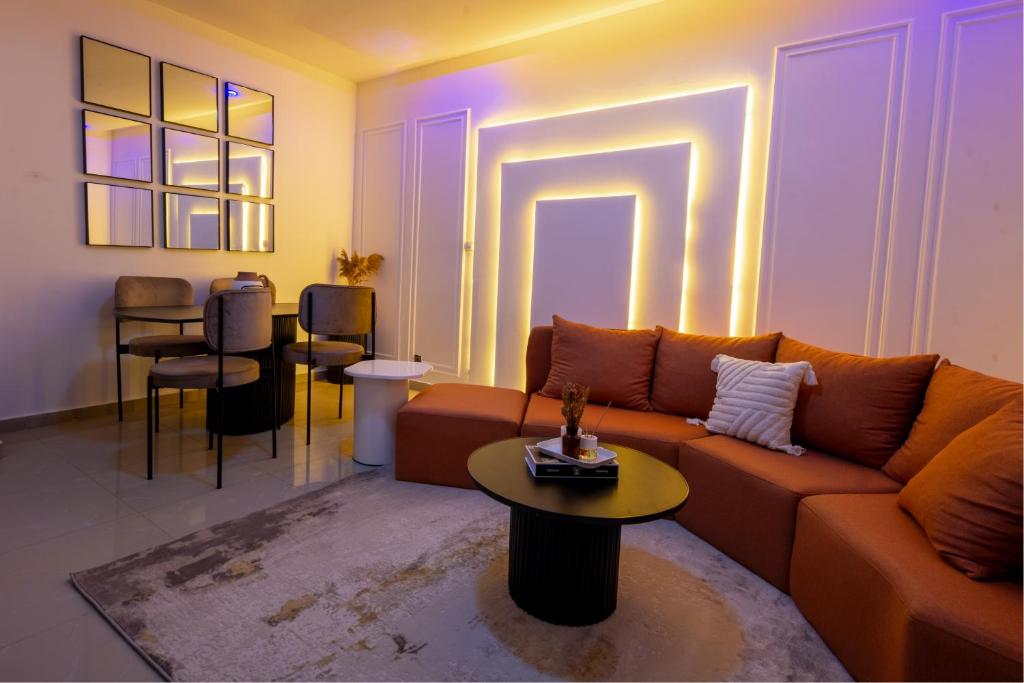 Posezení v ubytování Serenity by Feliho House