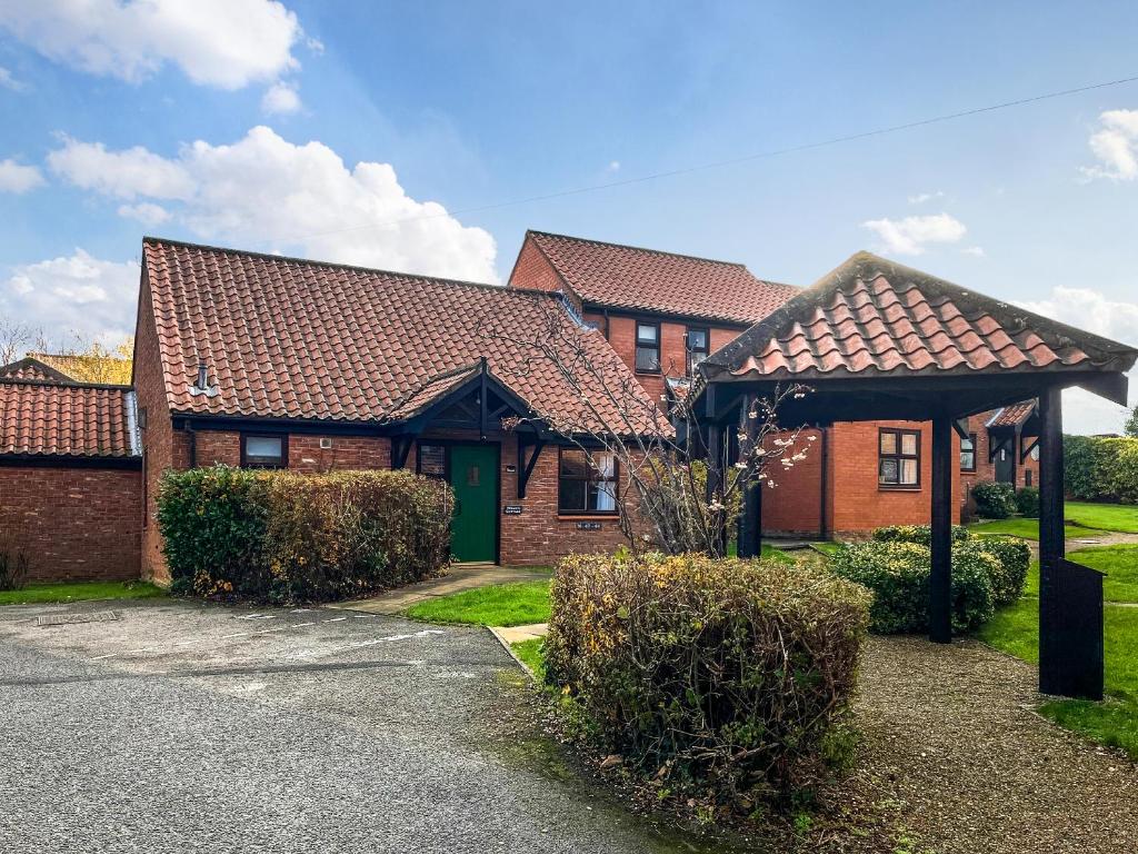 Bygningen som feriehuset ligger i