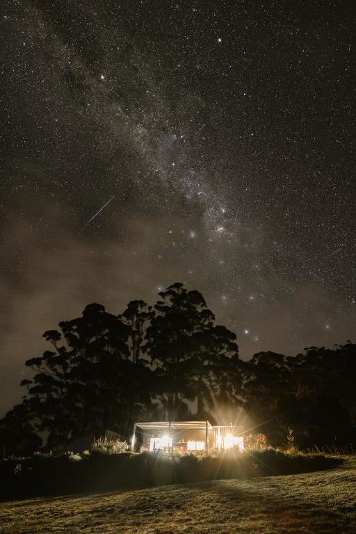 a house under a starry sky at night at Love - Denmark WA in Denmark