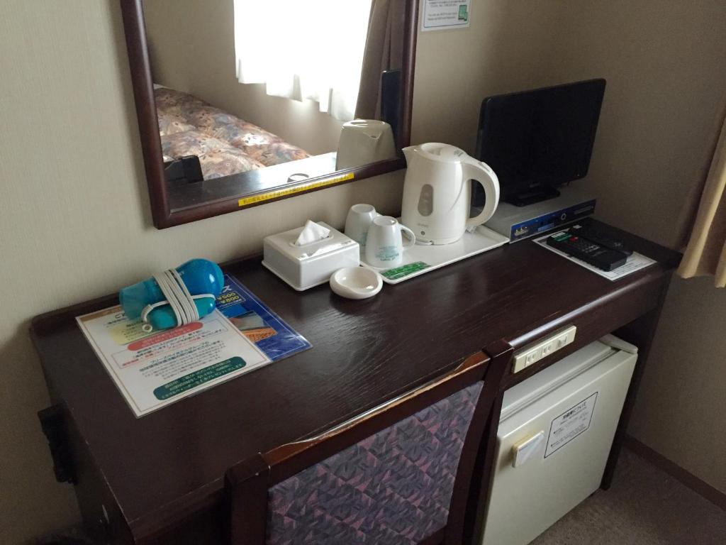 TV a/nebo společenská místnost v ubytování Hotel Crown Hills Toyama
