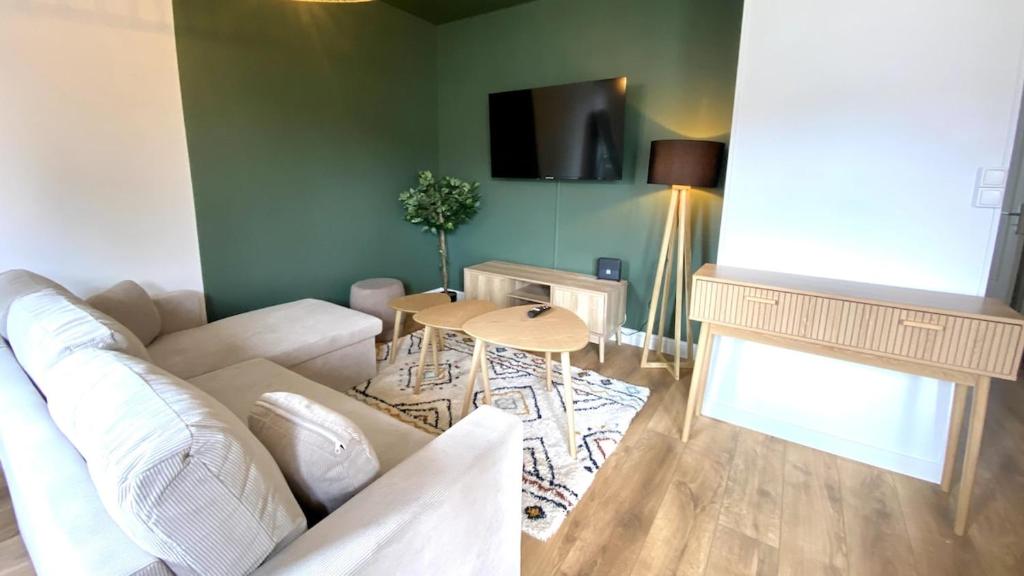 Et opholdsområde på T2 refait à neuf Quartier Chantenay avec Parking