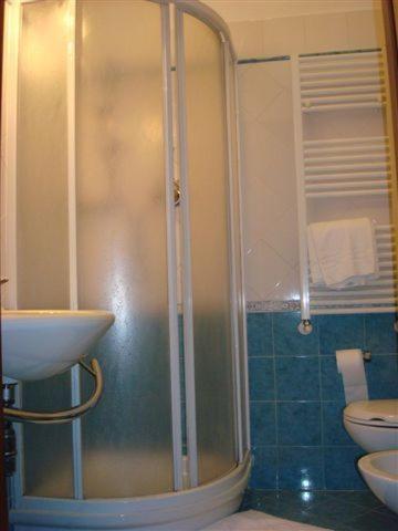 Koupelna v ubytování Hotel Dina