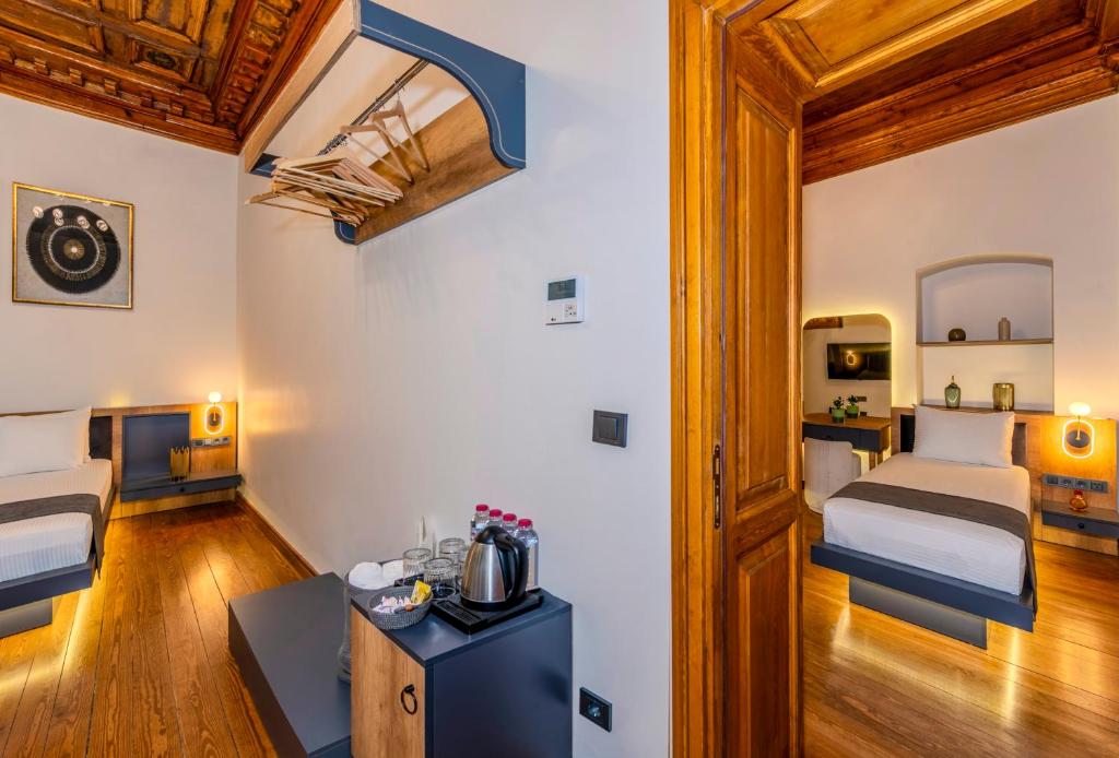 Postel nebo postele na pokoji v ubytování Gold plus apartment