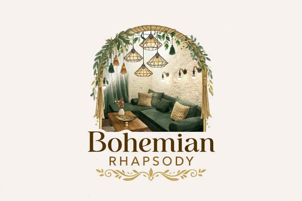 Et logo, certifikat, skilt eller en pris der bliver vist frem på Bohemian Rhapsody