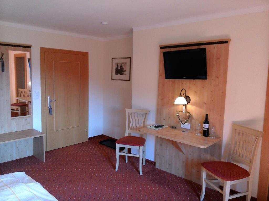 Postel nebo postele na pokoji v ubytování Landhaus Rieding