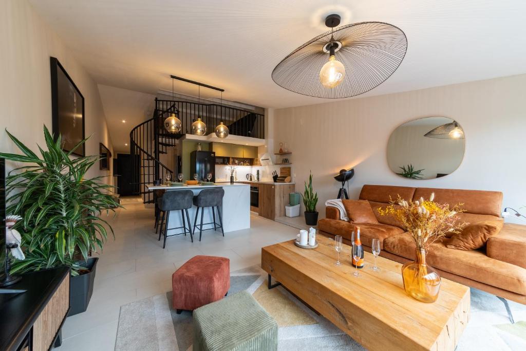 Kuchyň nebo kuchyňský kout v ubytování Le Picasso - A 10 min de La Rochelle