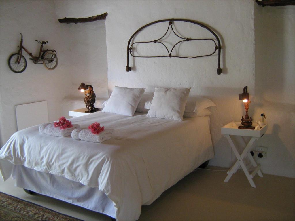 Llit o llits en una habitació de Brakdakkie Guest Cottages