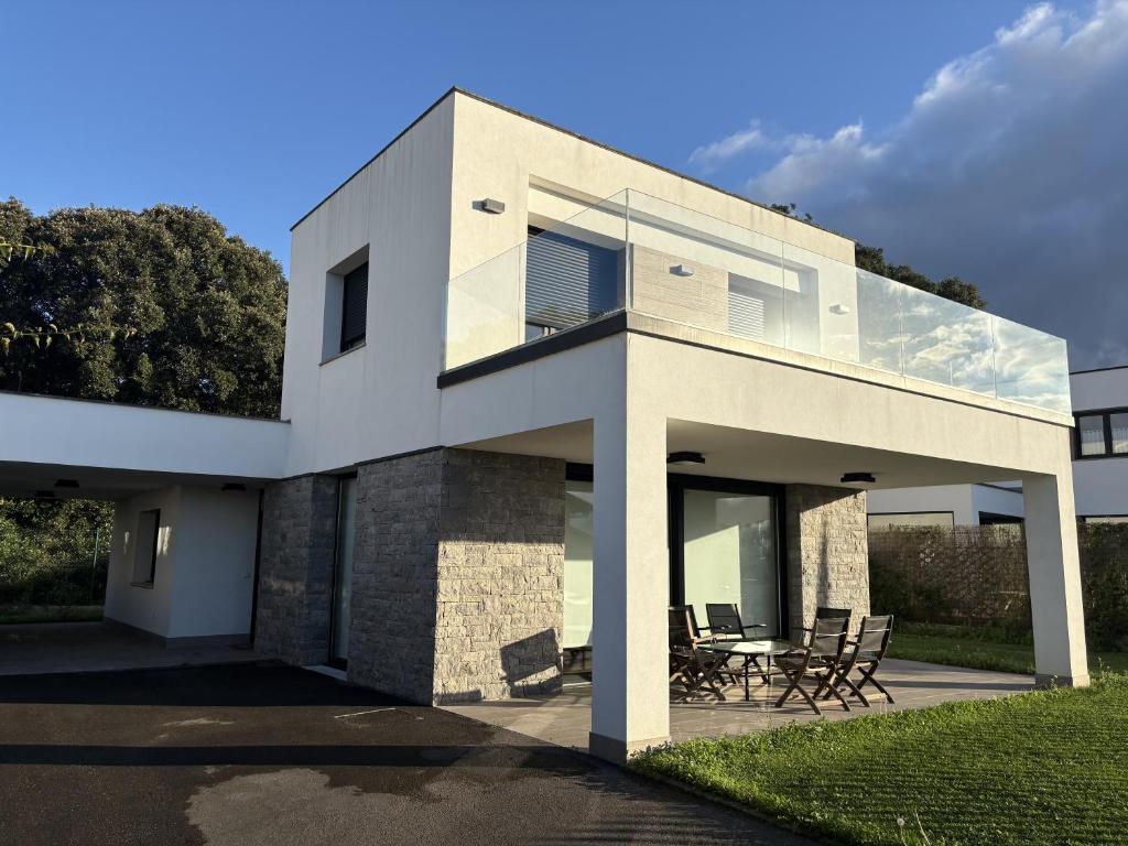 Bygningen som chaletet ligger i