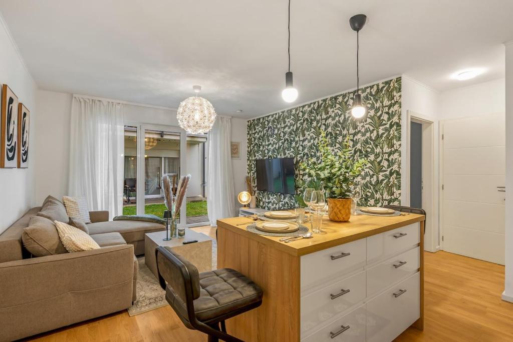 Et opholdsområde på Apartment Botanika 2