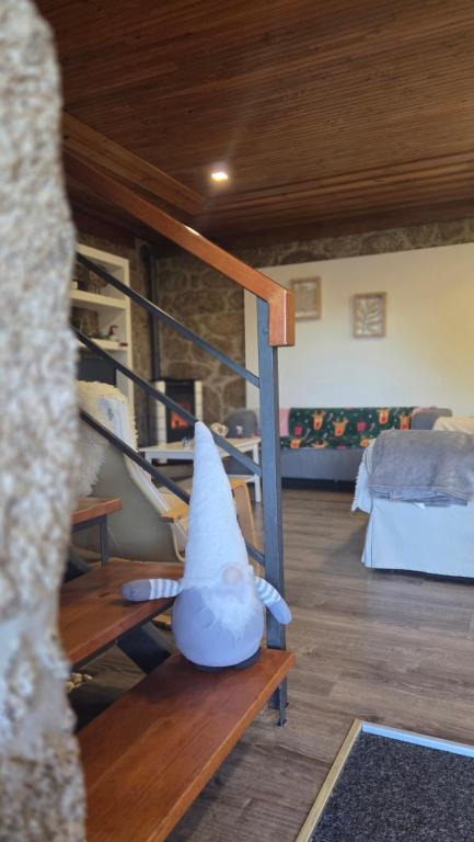 En eller flere senge i et værelse på Quinta Rural - Nossa Sra do Carmo. Teixoso