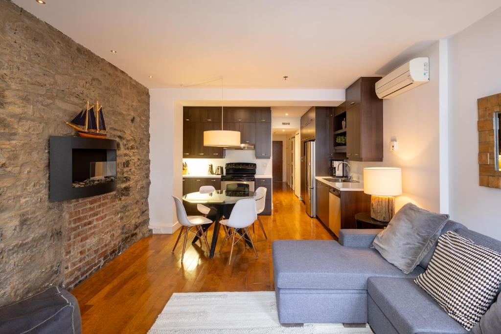 Кухня або міні-кухня у Les Immeubles Charlevoix - Le 1173