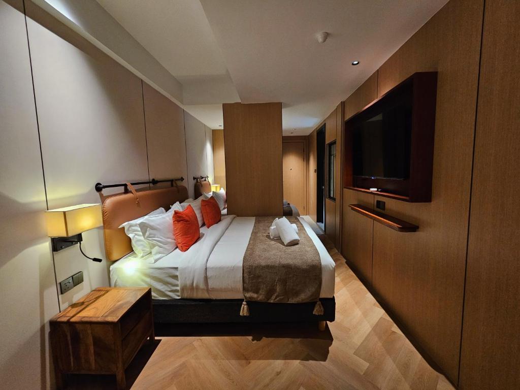 Cama o camas de una habitación en The Green Hall