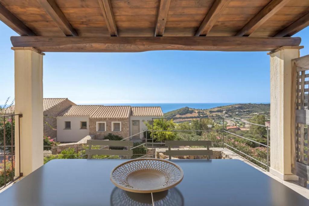 a view from the balcony of a house at Casa Nouè in Tertenìa