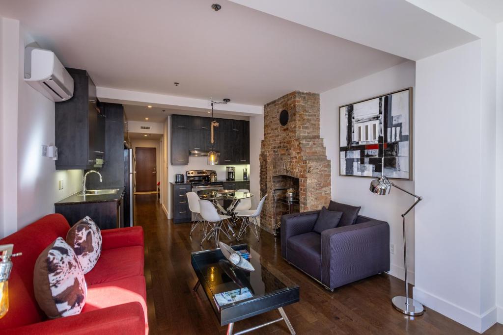 Et opholdsområde på Les Immeubles Charlevoix - Le 1174