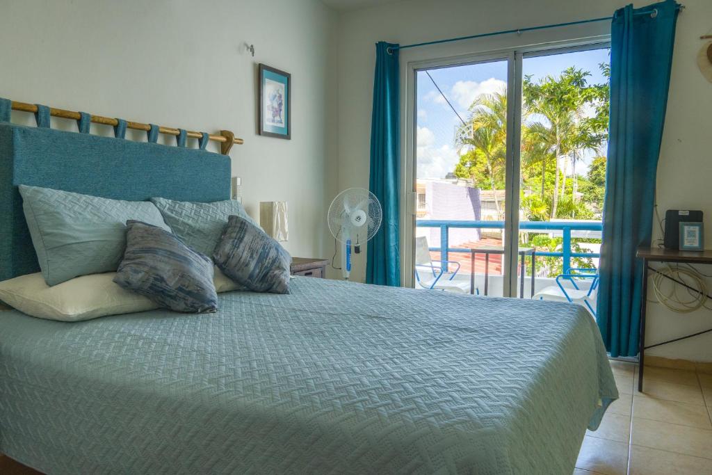 メリダにあるCASA MINERVA MERIDAのベッドルーム1室(ベッド1台付)