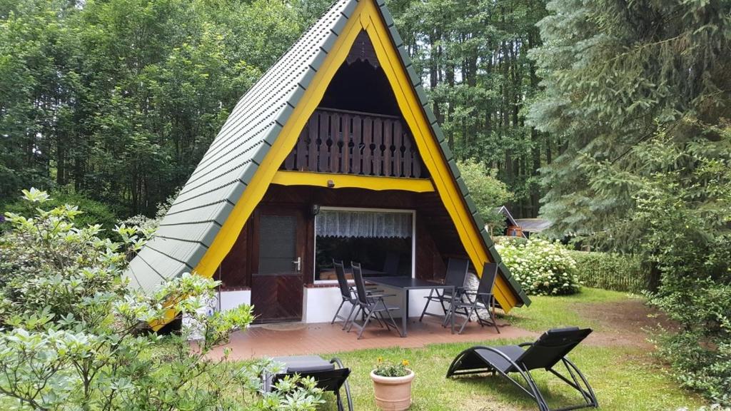 Zahrada ubytování Finnhütte am Lübbesee