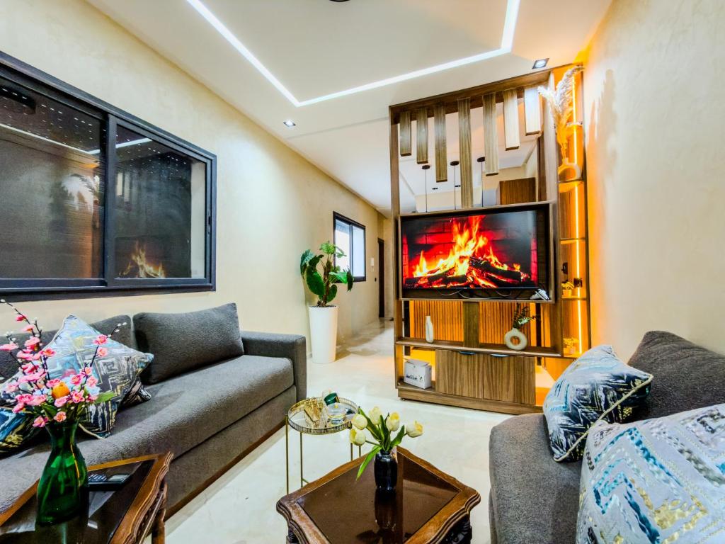 Khu vực ghế ngồi tại Modern Studio Menara Garden