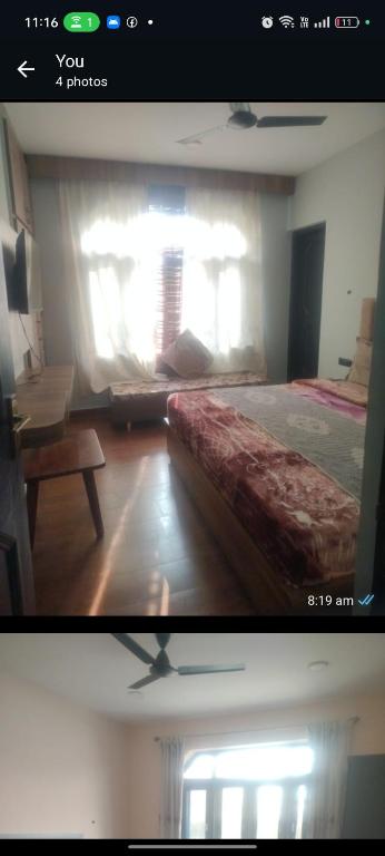 Ένα ή περισσότερα κρεβάτια σε δωμάτιο στο calm nest