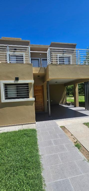 Bygningen som feriehuset ligger i