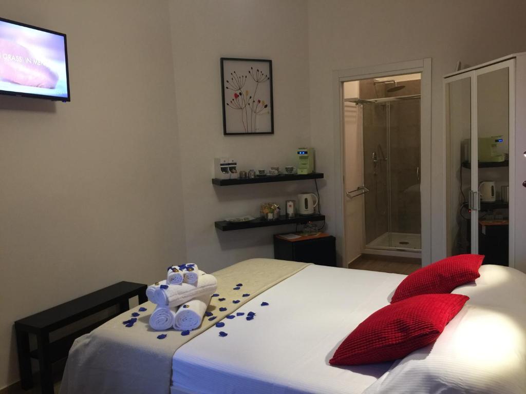 Posteľ alebo postele v izbe v ubytovaní B&B Vista sul Mare