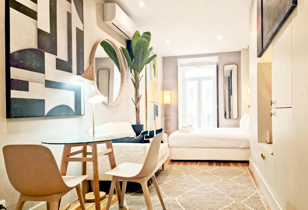 Chic Studio in Lisbon Downtown Baixa, Historic City Center