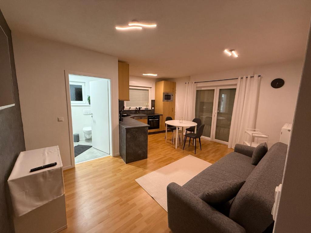 Køkken eller tekøkken på Ferienwohnung in der Innenstadt