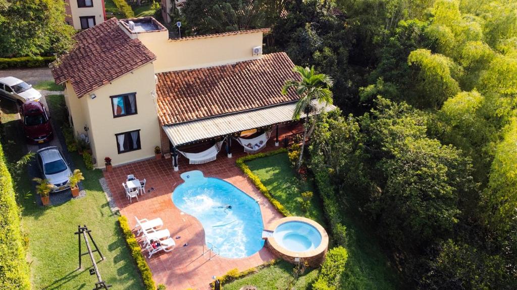 Swimmingpoolen hos eller tæt på Fincas Panaca Casa Herrería 19