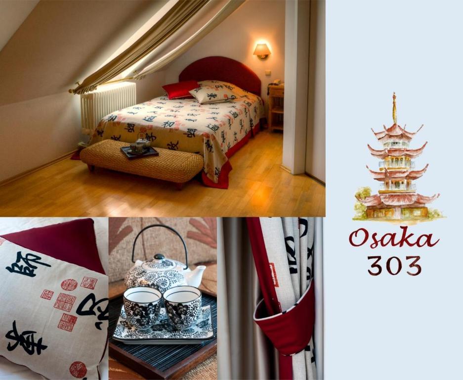 Postel nebo postele na pokoji v ubytování Hotel Henry