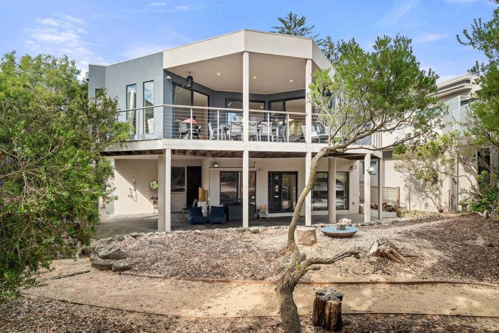 Bygningen som feriehuset ligger i