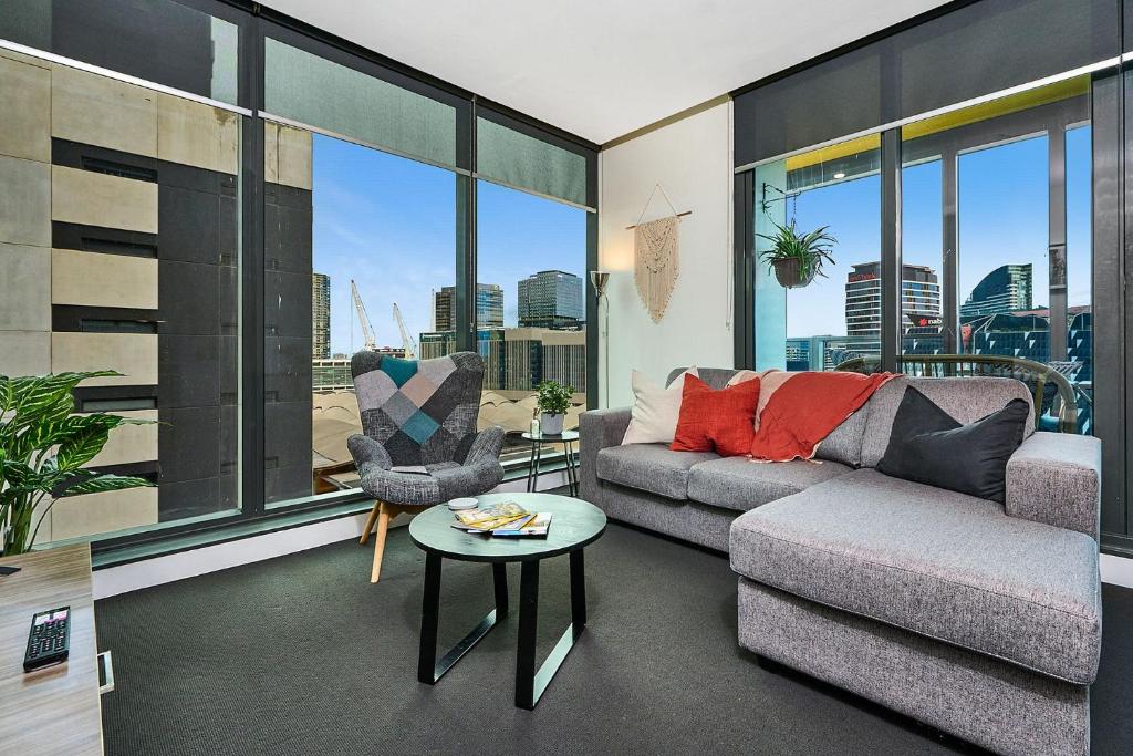 Et opholdsområde på Vista Blue on Spencer